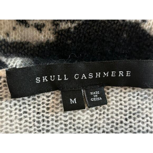 Skull Cashmere Women's Paint Splatter 100% Cashmere Sweater Pullover - Medium - Picture 7 of 7
